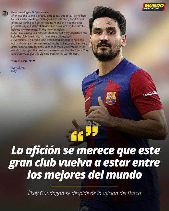 IM esports-逃离巴萨回归曼城，京多安将来要进瓜帅教练组？