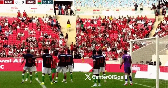 摩洛哥4-0马达加斯加，萨伊瓦里梅开二度，卡埃比破门